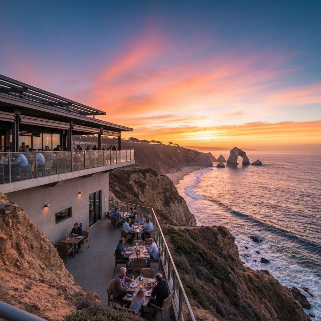 Sunset Monalisa cliffside dining