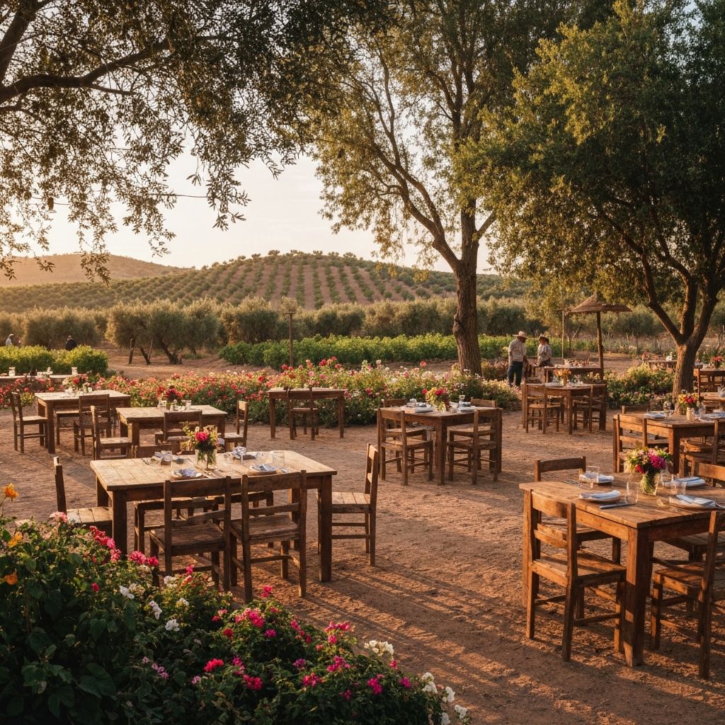 Flora Farms outdoor farm dining